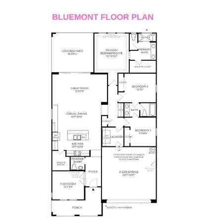 Bluemont floor plan layout
