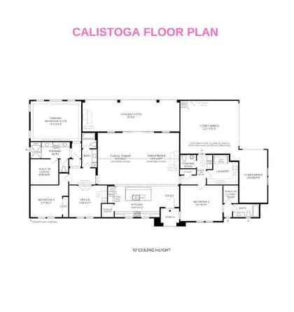 Calistoga floor plan layout