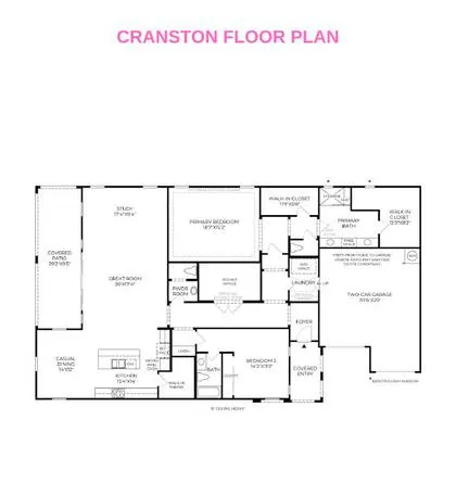 Cranston floor plan layout