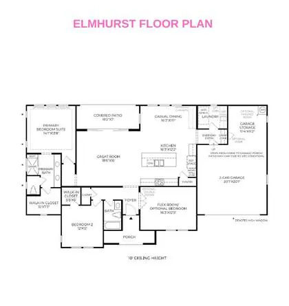 Elmhurst floor plan layout