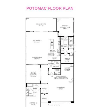 Potomac floor plan layout