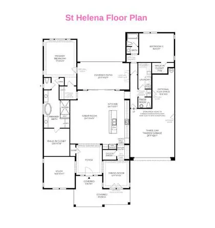 St Helena floor plan layout