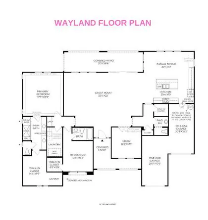 Wayland floor plan layout