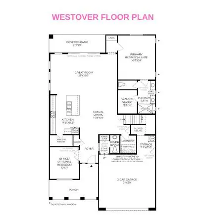 Westover floor plan layout