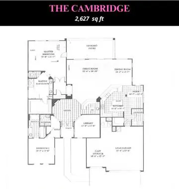 Cambridge floor plan layout