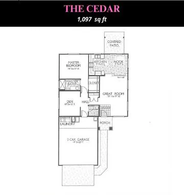 Cedar floor plan layout