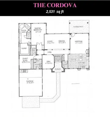 Cordova floor plan layout
