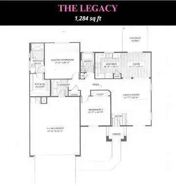 Legacy floor plan layout