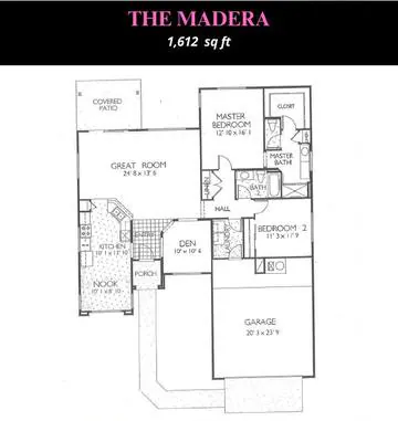 Madera floor plan layout