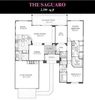 Saguaro floor plan layout