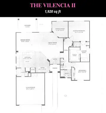 Valencia II floor plan layout