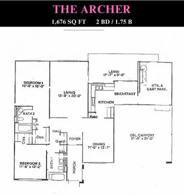 Archer floor plan layout