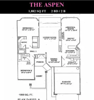 Aspen floor plan layout