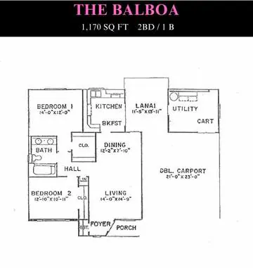 Balboa floor plan layout