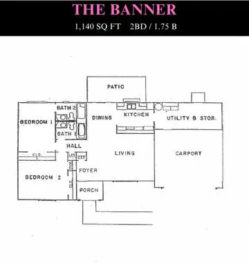 Banner floor plan layout