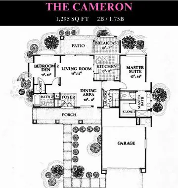 Cameron floor plan layout