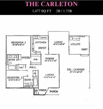 Carleton floor plan layout