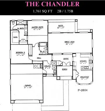 Chandler floor plan layout