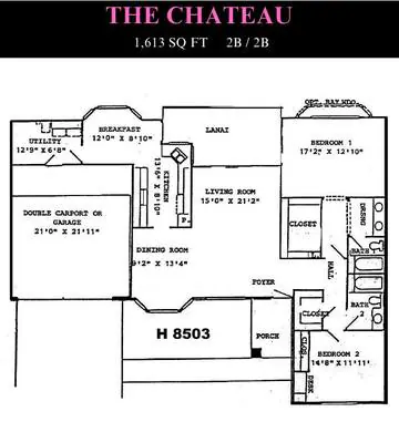Chateau floor plan layout