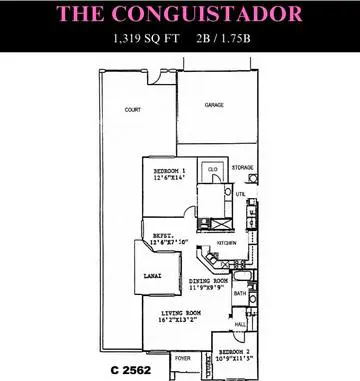 Conquistador floor plan layout