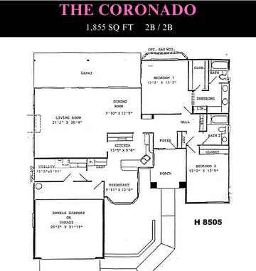 Coronado floor plan layout