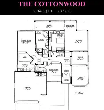 Cottonwood floor plan layout