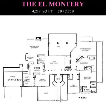 El Monterey floor plan layout