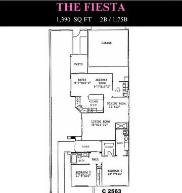 Fiesta floor plan layout