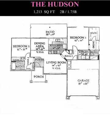 Hudson floor plan layout
