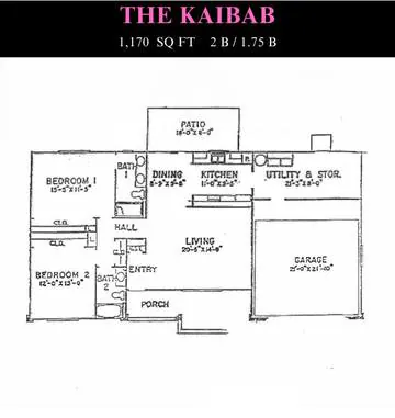 Kaibab floor plan layout