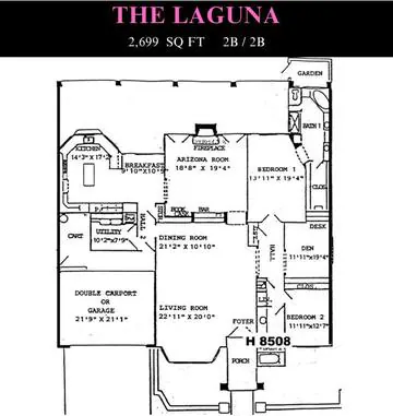Laguna floor plan layout