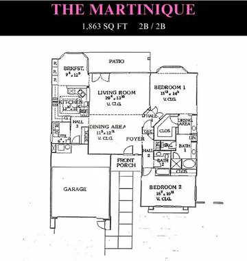 Martinique floor plan layout