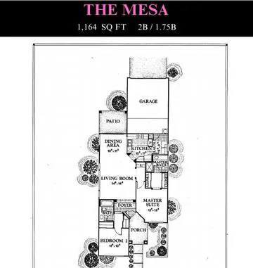 Mesa floor plan layout
