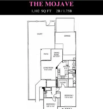 Mojave floor plan layout