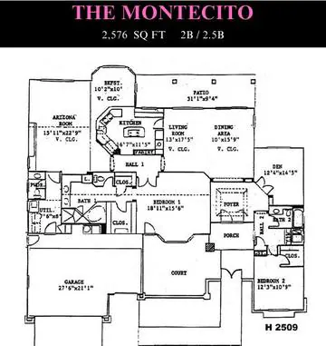 Montecito floor plan layout