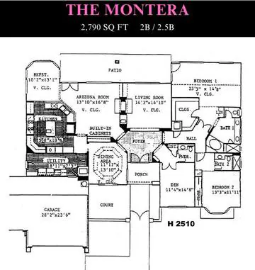 Montera floor plan layout