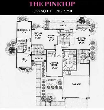 Pinetop floor plan layout