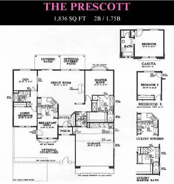 Prescott floor plan layout