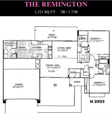 Remington floor plan layout