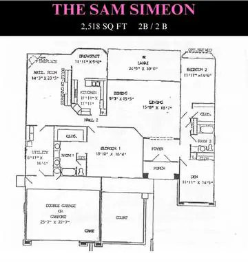 San Simeon floor plan layout