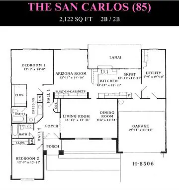 San Carlos (85) floor plan layout