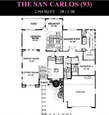 San Carlos (93) floor plan layout