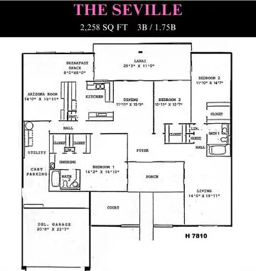 Seville floor plan layout