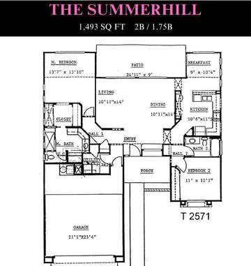 Summerhill floor plan layout