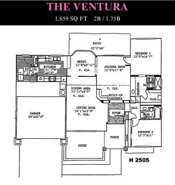 Ventura floor plan layout