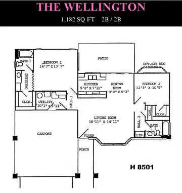 Wellington floor plan layout
