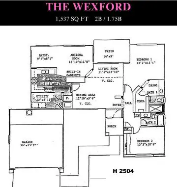 Wexford floor plan layout