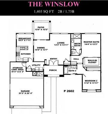 Winslow floor plan layout